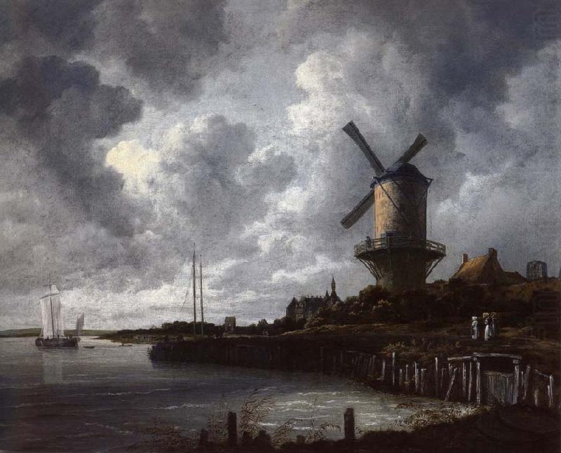 Jacob van Ruisdael Windmill at Wijk bij Duurstede china oil painting image